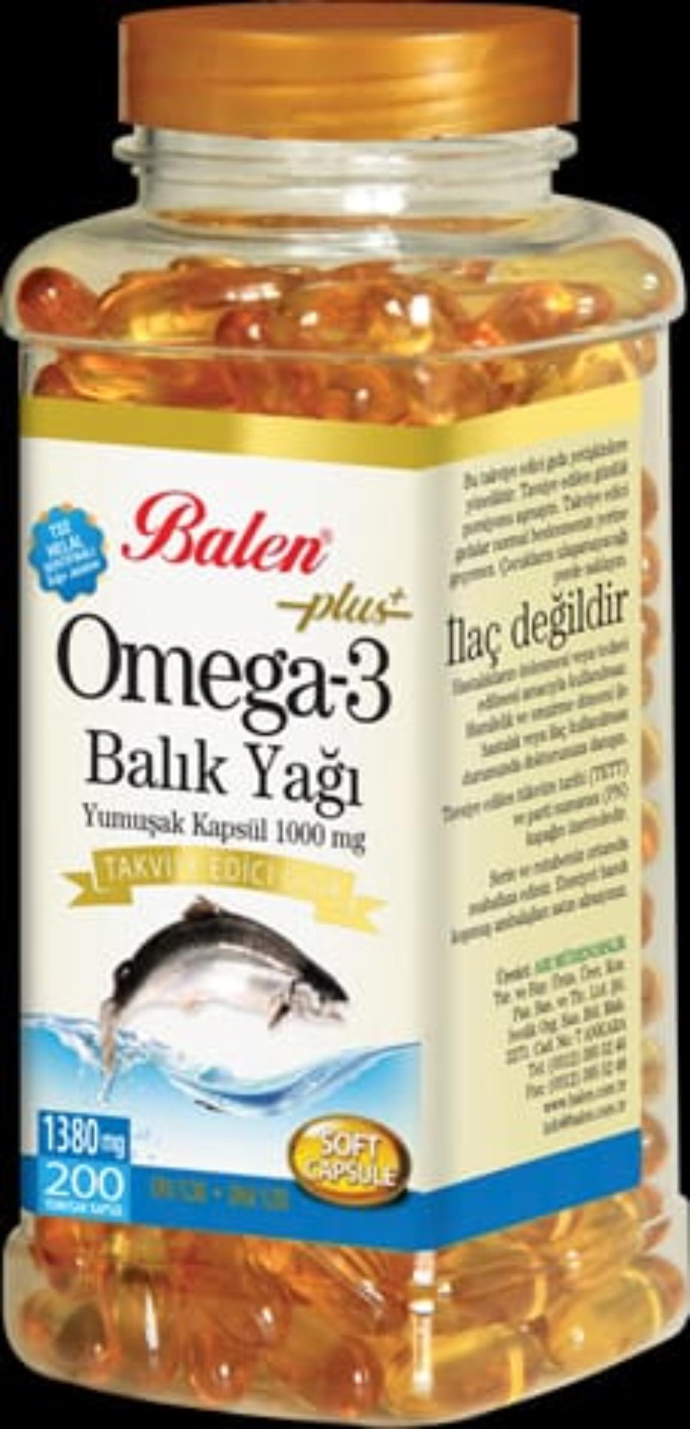 Balen Omega 3 Balık Yağı Yumuşak Kapsül 1380 Mg* 100